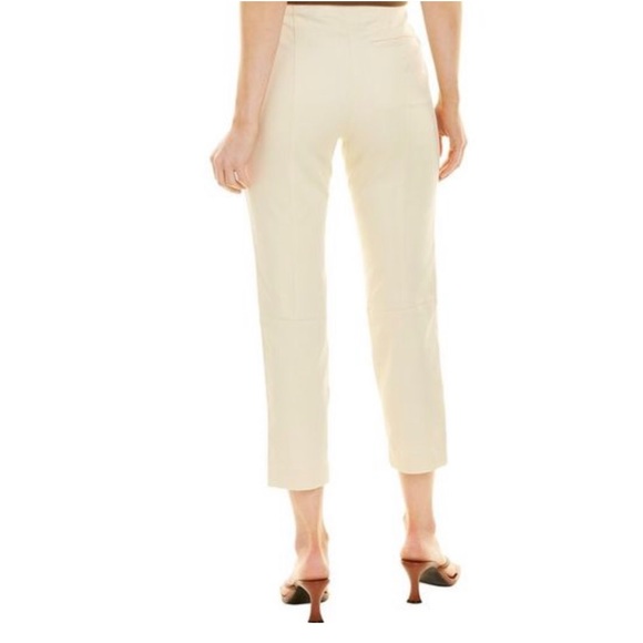 Theory Treeca Pant In Cotton Twill Ecru - Picture 2 of 13